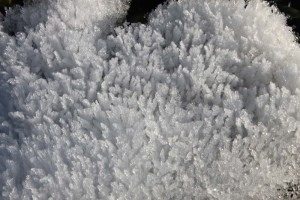 frost on snow